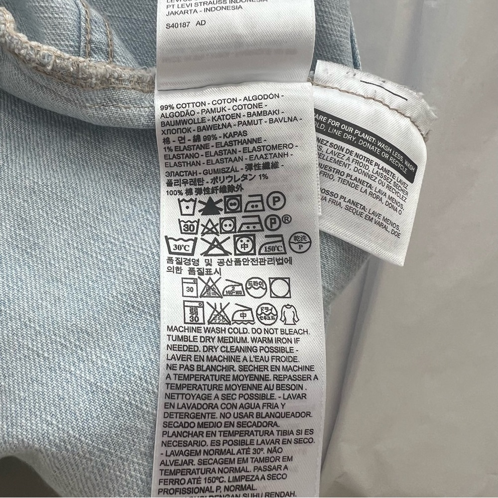Levi’s light was denim jacket size 2X - Picture 6 of 6